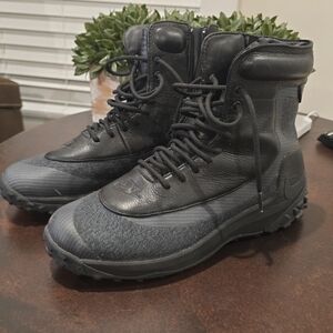 Nike Men's Dark Leather Tactical Boots
